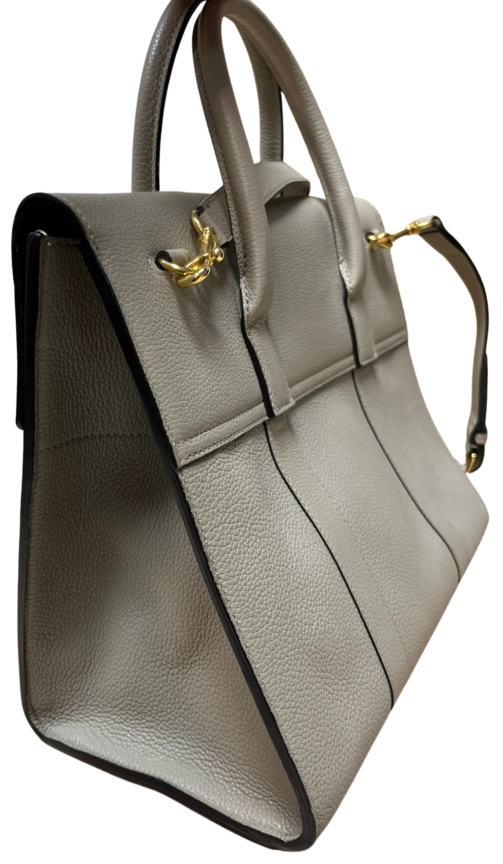 Mulberry Beige Leather Bayswater Satchel