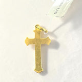 9k Cross Pendant (1.3g)