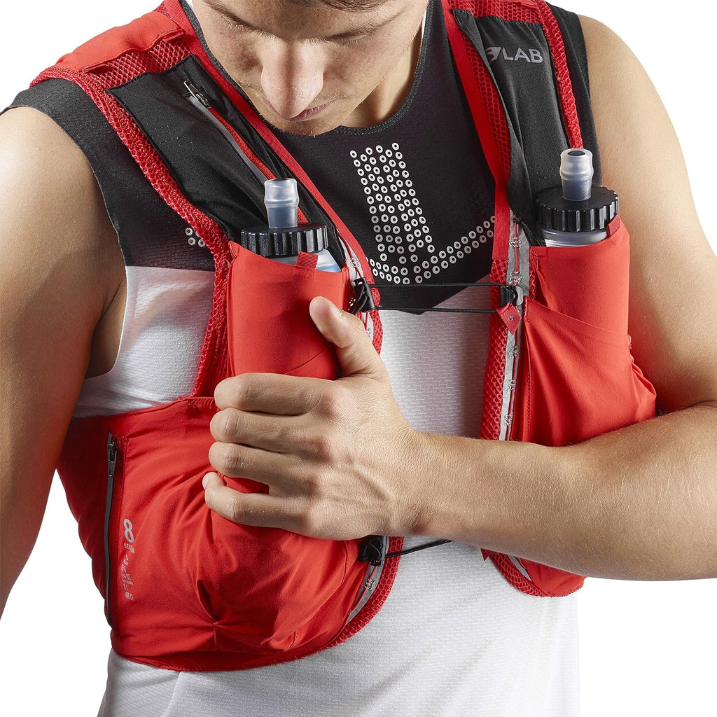 Salomon S/Lab Sense Ultra 8 Set Racing Vest, Large, Red