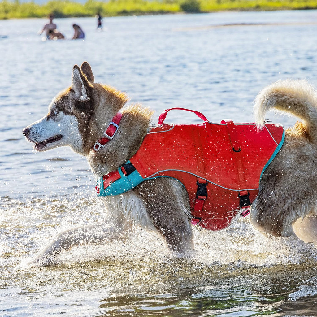 Kurgo SurfnTurf Dog Life Jacket RedBlue Small