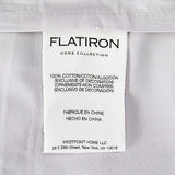 FlatIron Gramercy Sham Pillow Casing, Standard 20 x 26, White