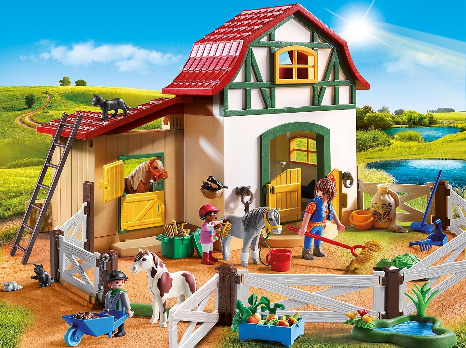PLAYMOBIL 5684 Pony Farm Playset Secondary image