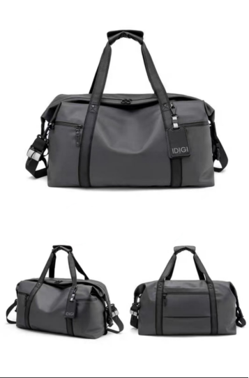 Shoulder Bag with Sling Strap – Waterproof/ Dark Grey/Black Secondary image