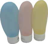 3-Piece Travel Toiletries Bottle Set