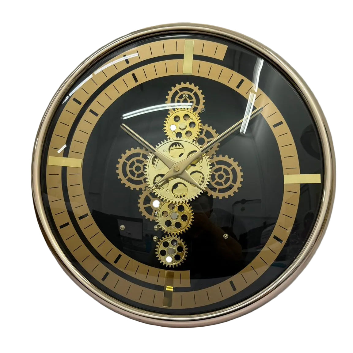 Wall Clock 44cm with Gear Design