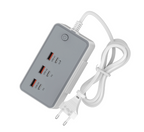Power Socket 3 USB 3 Type C HB100