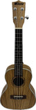 24-Inch Ukulele with Zebra Wood Finish