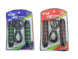 Skipping Rope with Rubber Grip Handles – Model HJ 70143-2 (Red/Green)