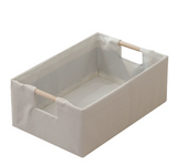 Storage Bin W Wood Handle S 34X23X13