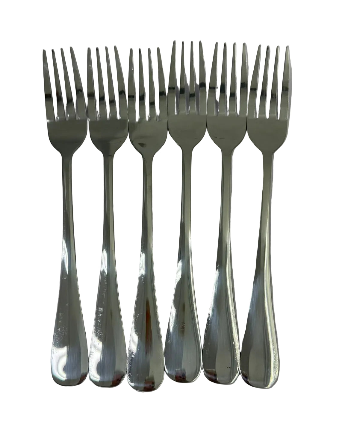 Dinner Fork 6pc Stainless Steel Plain Main image