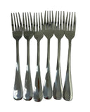 Dinner Fork 6pc Stainless Steel Plain