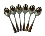 Dessert Spoon 6pc Stainless Steel Plain
