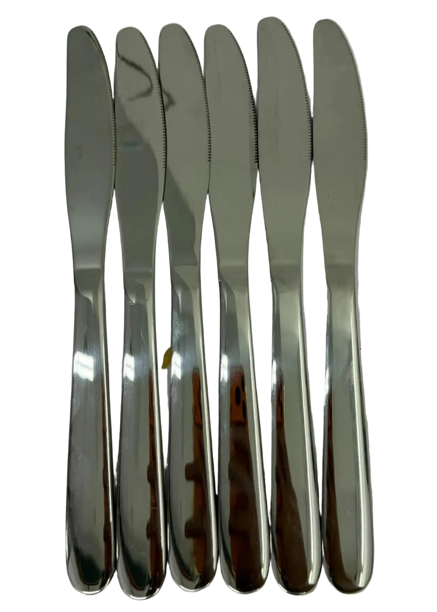 Dinner Knife 6pc Stainless Steel Premium Main image