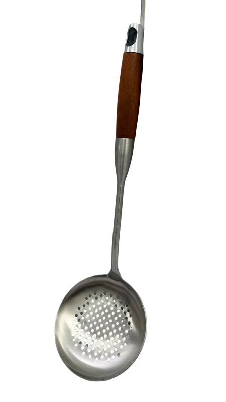 Ladle With Strainer And Wooden Handle Main image
