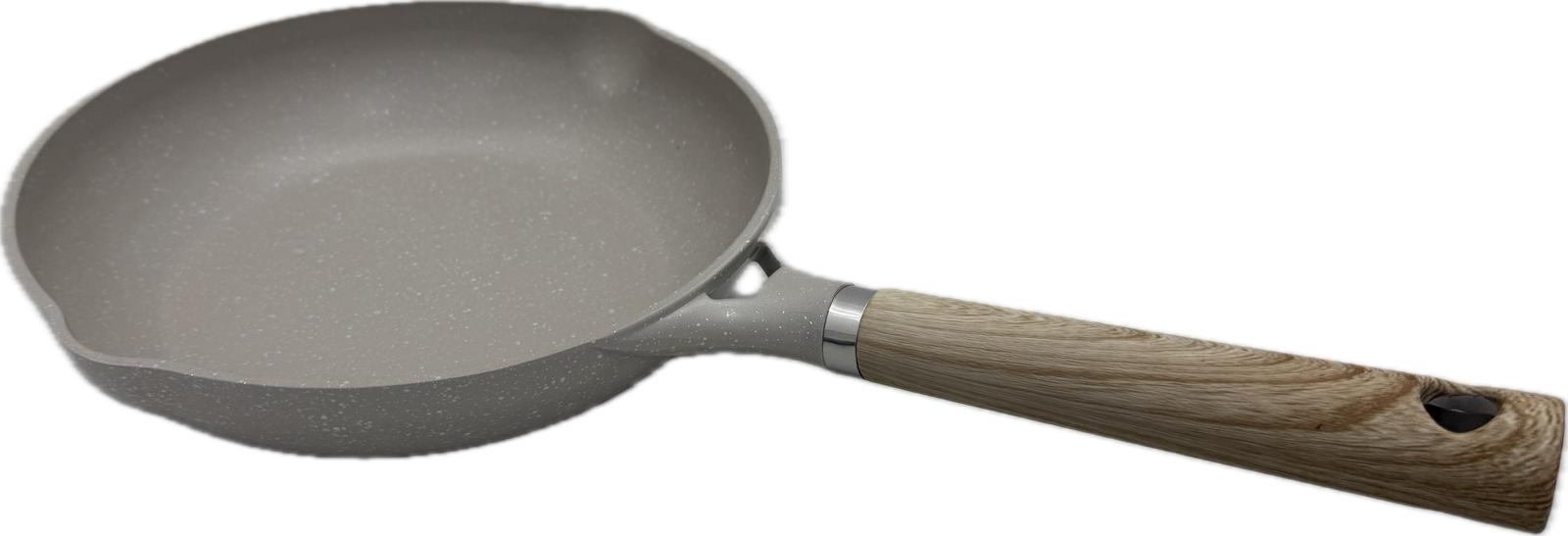 Wok with Handle – 24cm Marble Induction (YJG116) Main image