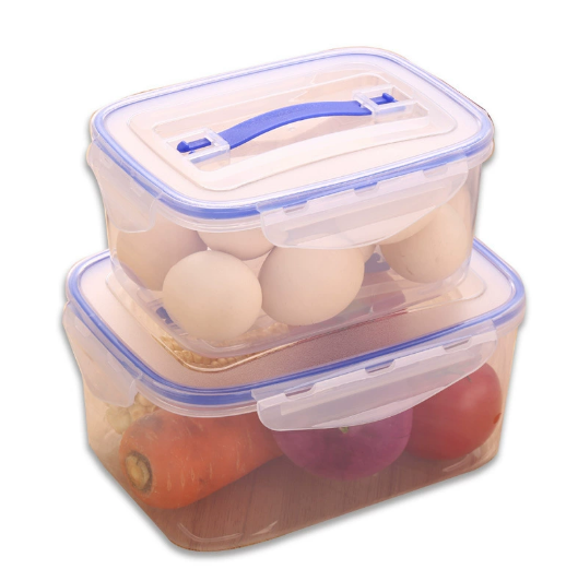 Nesting Food Container Set – Rectangular, 3-Piece (680)