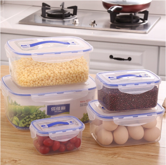 Nesting Food Container Set – Rectangular, 3-Piece (680) Main image