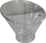 Small Clear Slanted Serving Bowl