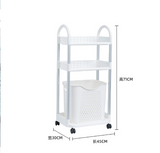 Basket W Trolley Laundry 2 Tier 2522