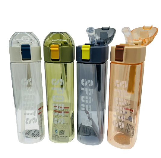 Water Bottle â€“ 650ml with Silicon Strap, Rectangular Main image