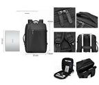 Backpack with 4 Buckles – Nylon (Black)