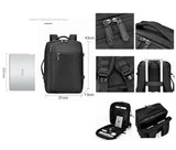 Backpack with 4 Buckles – Nylon (Black)