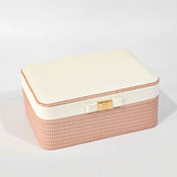 Large Two Tone Jewellery Box with Ribbon Clip