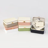 Large Two Tone Jewellery Box with Ribbon Clip
