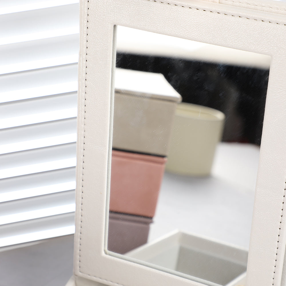 Rectangular Jewel Box with Flip Mirror