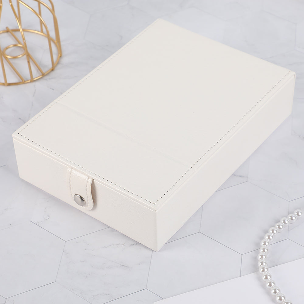 Rectangular Jewel Box with Flip Mirror