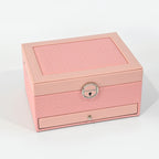 Rectangular 3-Tier Jewel Box with Key