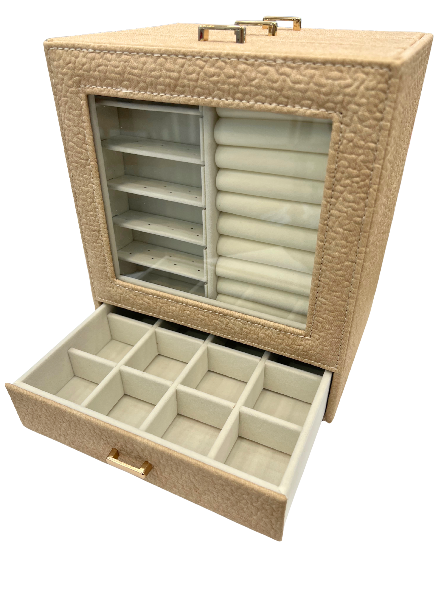 3 Stack With 1 Slot Jewellery Box