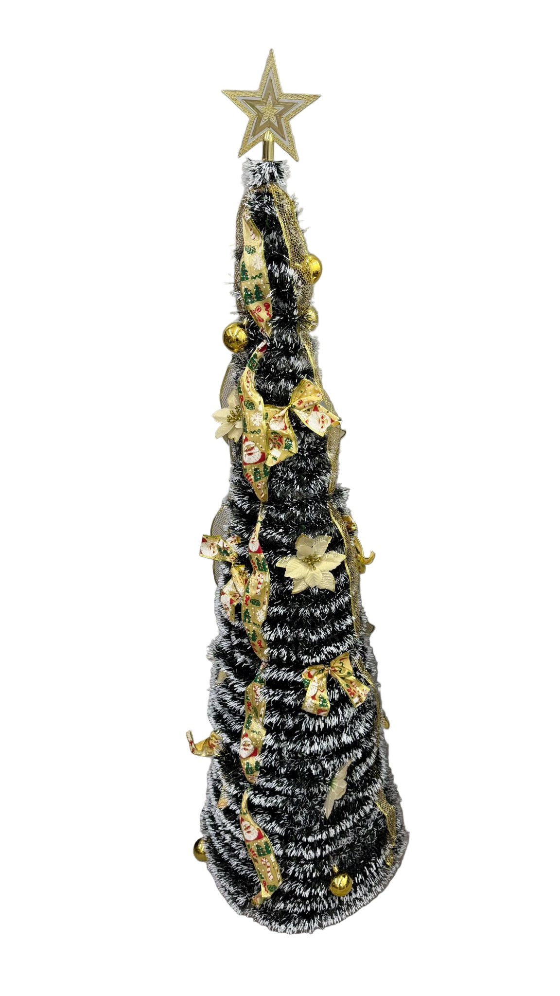 Collapsible Christmas Tree â€“ Decorated, Snow Effect (1.5 m) Main image