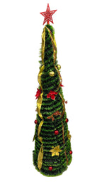 Collapsible Christmas Tree â€“ Decorated, Green (1.5 m)