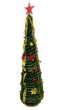 Collapsible Christmas Tree – Decorated, Green (1.5 m)