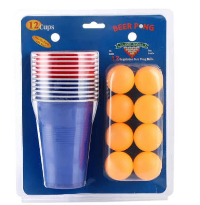 Beer Pong Set – 12 Cups / 12 Balls (20460Y) Main image