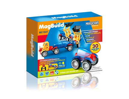 Building Toy – Magnetic Car, 30 Pieces Main image