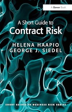 A Short Guide to Contract Risk Paperback Main image