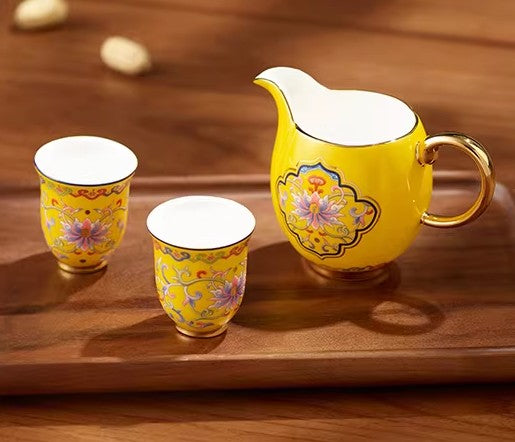 Auratic Porcelain Wine Set - 3-Piece Gift Box
