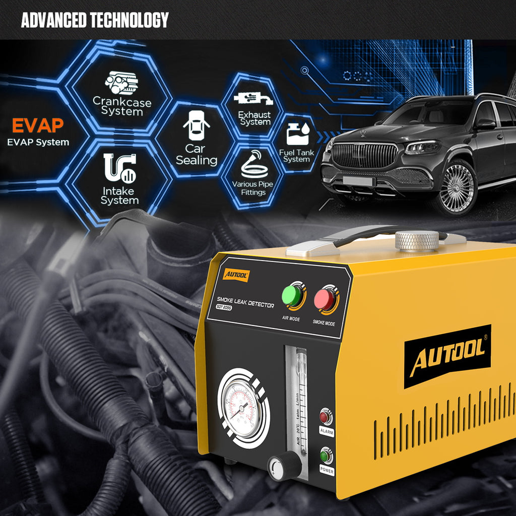 Autool Sdt 205S Automotive Smoke Tester with Pressure & Flow Contro