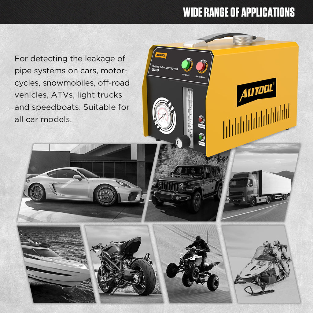Autool Sdt 205S Automotive Smoke Tester with Pressure & Flow Contro