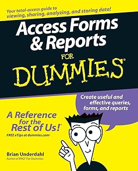 Access Forms and Reports For Dummies Paperback Main image