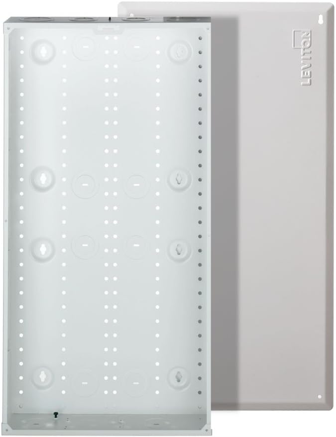 Leviton 47605 28W SMC Structured Media Enclosure with Cover 28 Inch White Main image