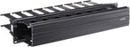 Leviton 492RU HFR Horizontal Cable Management 2RU 3 inch by 3 inch Front and 2 inch by 4 inch Rear