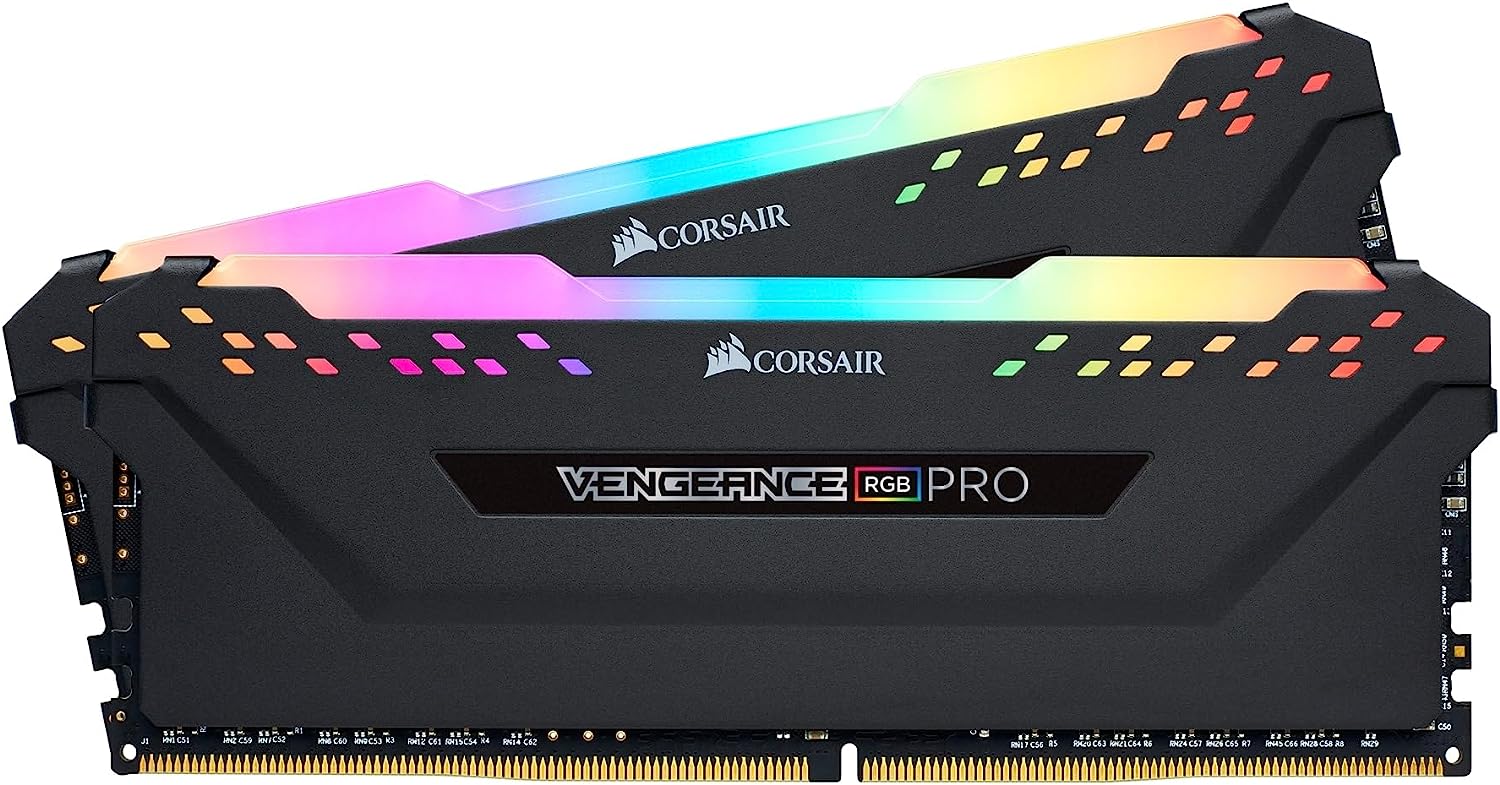 CORSAIR CMW16GX4M2C3200C16 VENGEANCE RGB PRO Desktop Memory 16GB 2x8GB Black