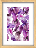 Poster Hub Watercolour Hyacinth Flower Art Decor