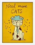 Poster Hub Need More Cats Art Decor