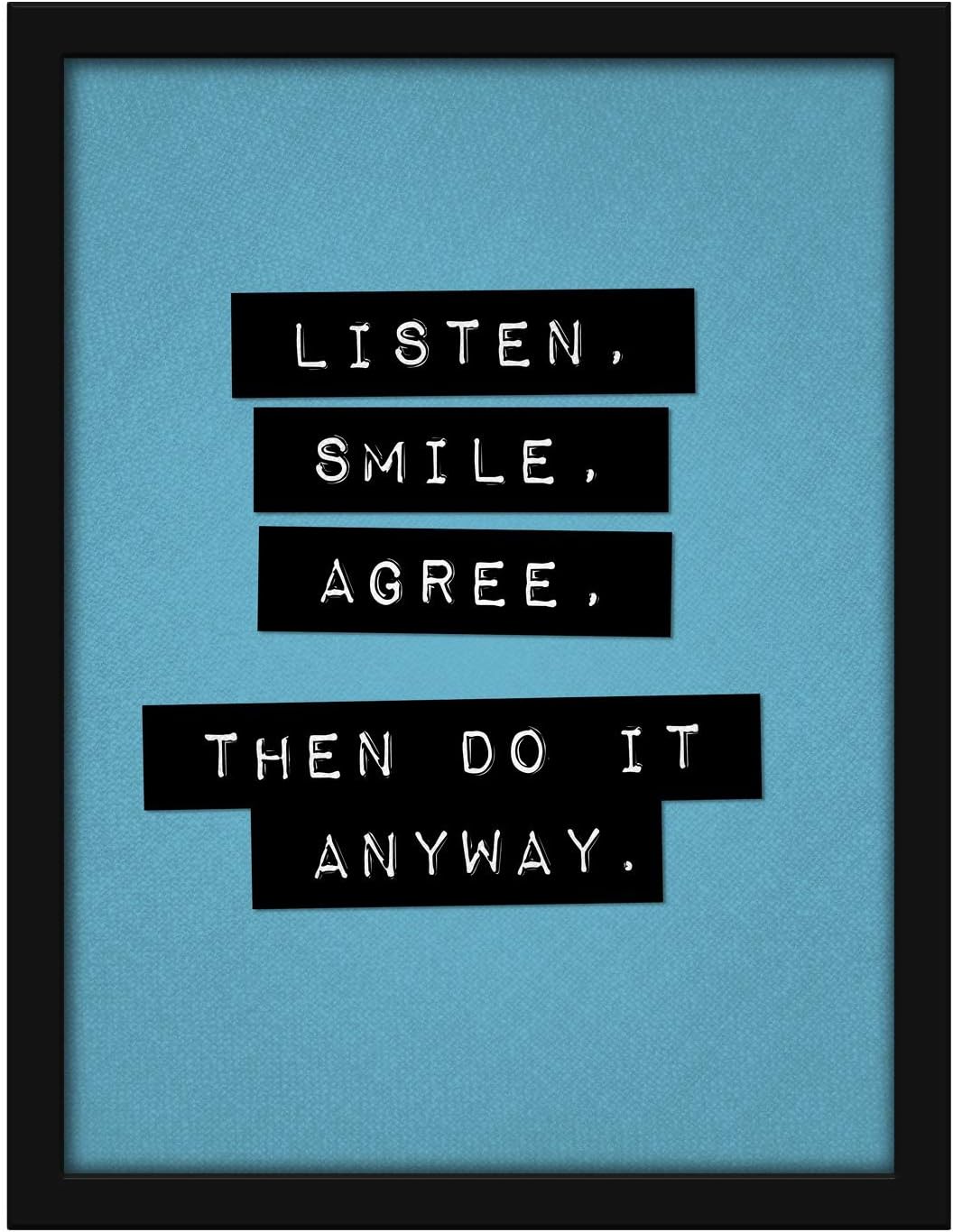 Poster Hub -Listen Smile Agree