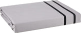 HOTELIER PRESTIGIO QUILT COVER KING CLIFF GREY BLACK GROSGRAIN