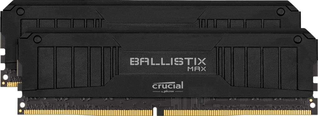Crucial Ballistix MAX 4400 MHz DDR4 DRAM Desktop Gaming Memory Kit 16GB 8GBx2 CL19 BLM8G44C19U4B Black Main image